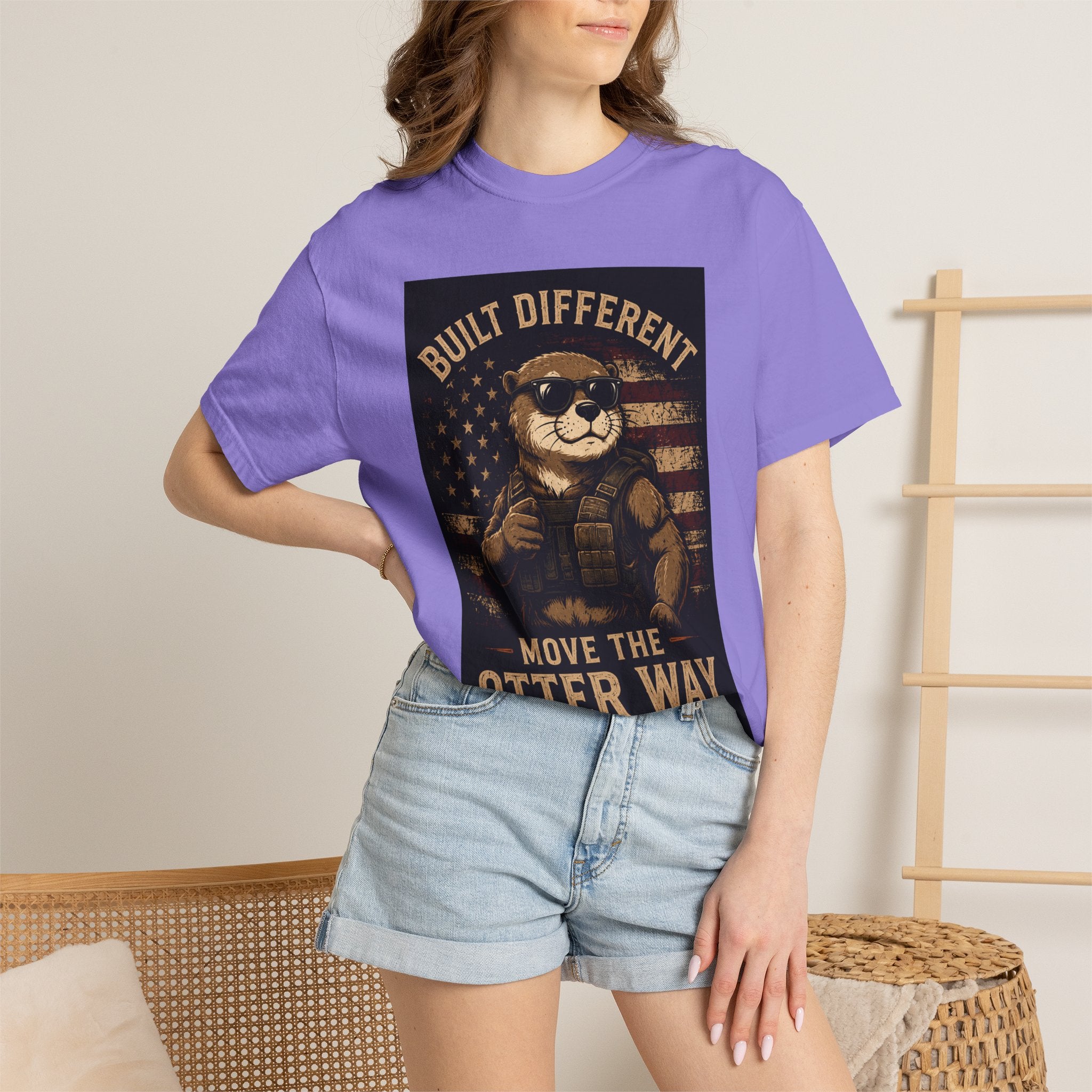 Built Different "Move the Otter Way" Tee — Vintage Otter Graphic T-Shirt