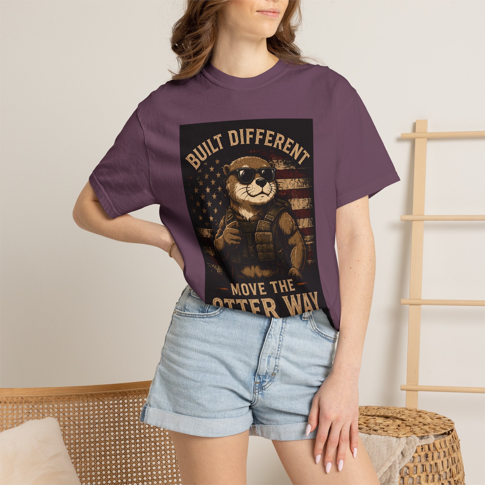 Built Different "Move the Otter Way" Tee — Vintage Otter Graphic T-Shirt