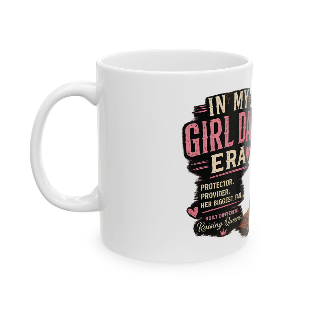Girl Dad Era Ceramic Coffee Mug — Cute Bear Dad & Baby Design (11oz/15oz)