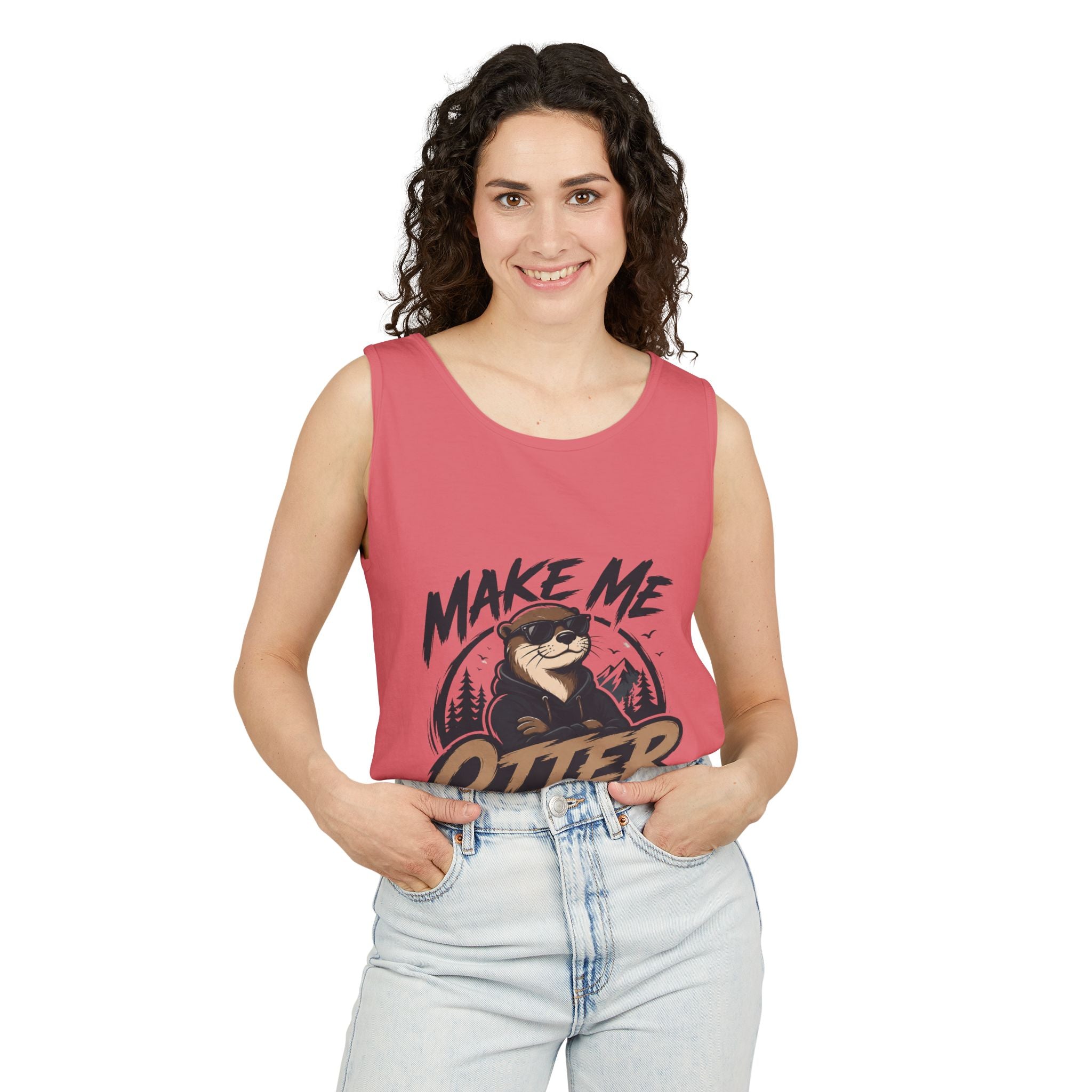 Make Me Otter Tank Top – Funny Otter Graphic Beach Summer Tee
