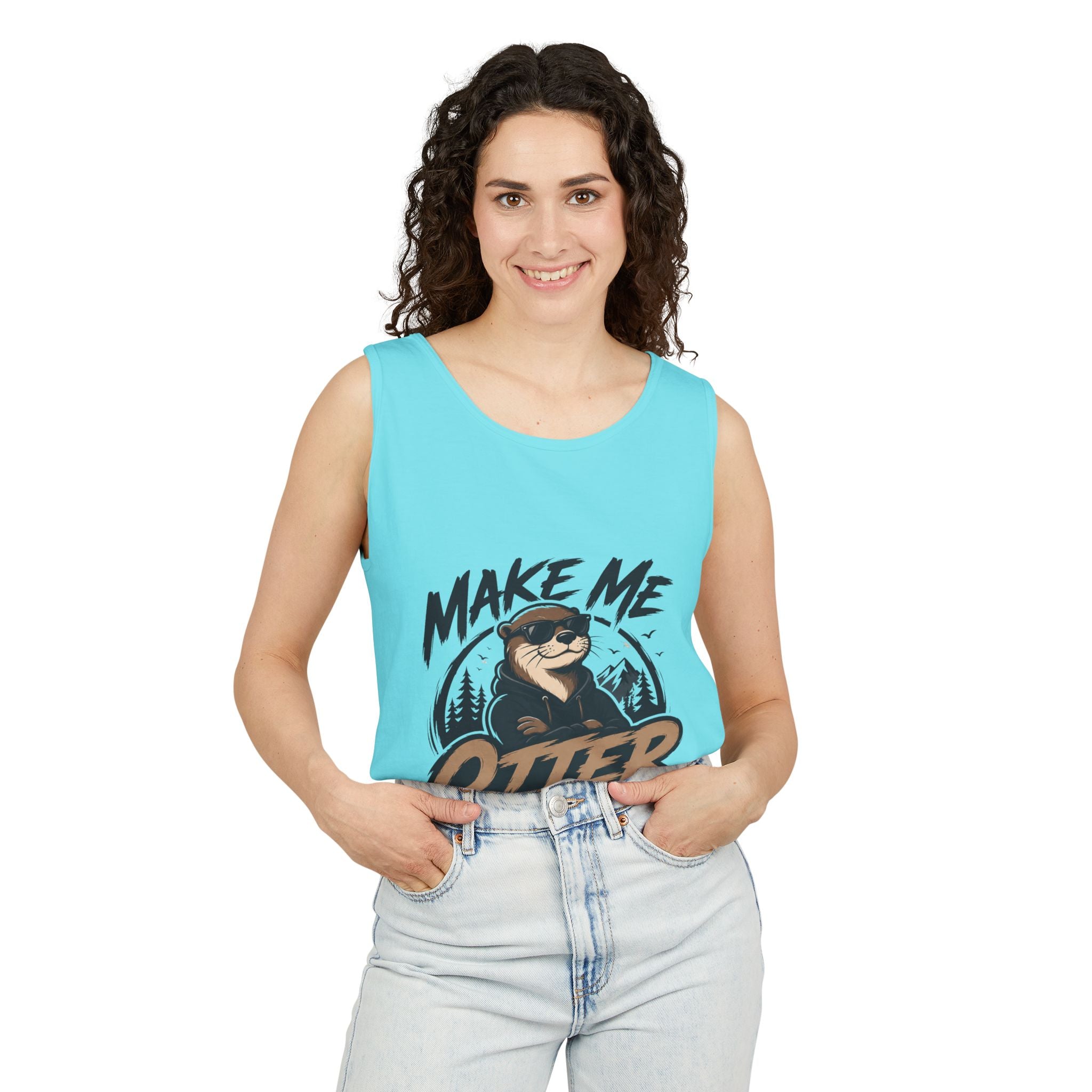 Make Me Otter Tank Top – Funny Otter Graphic Beach Summer Tee