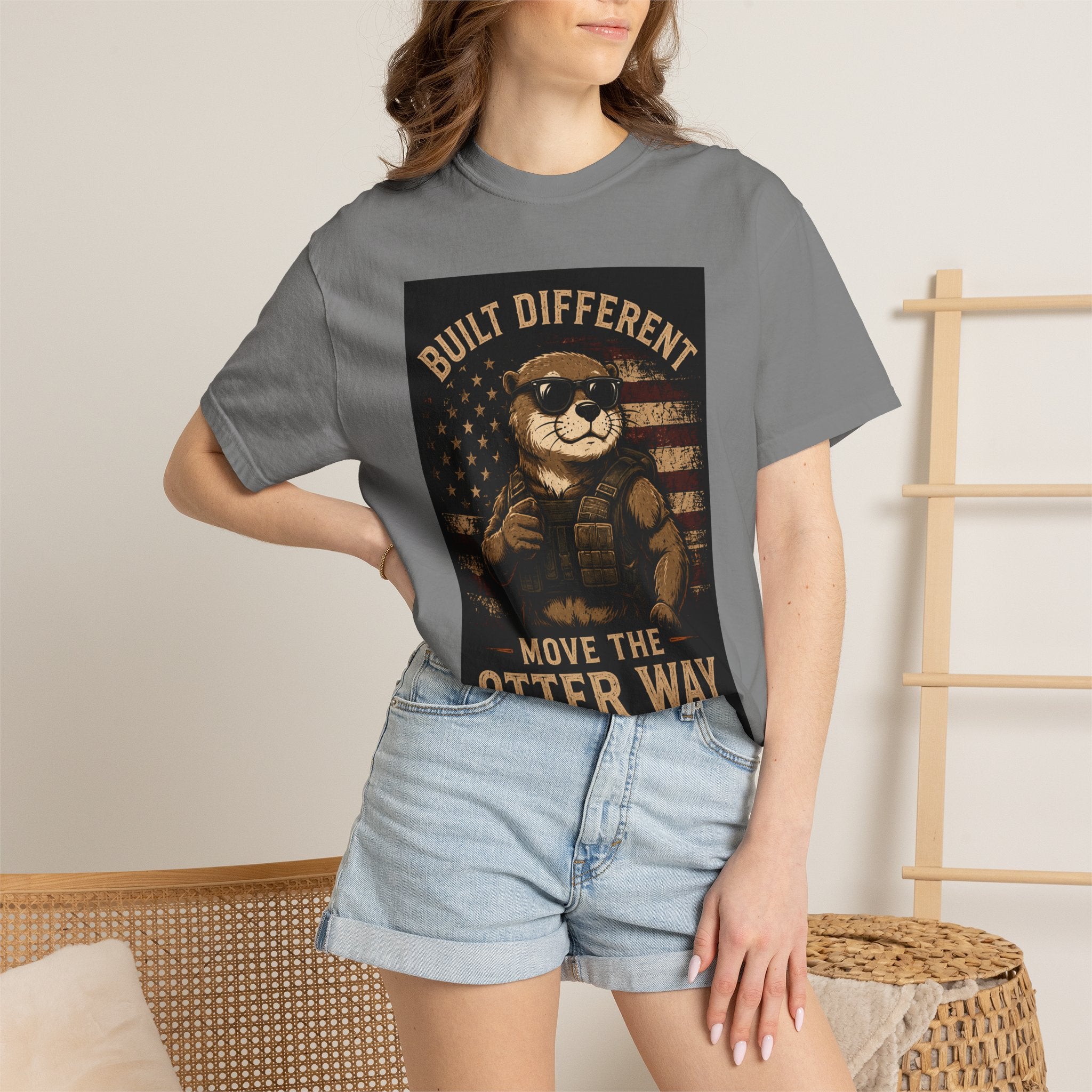Built Different "Move the Otter Way" Tee — Vintage Otter Graphic T-Shirt