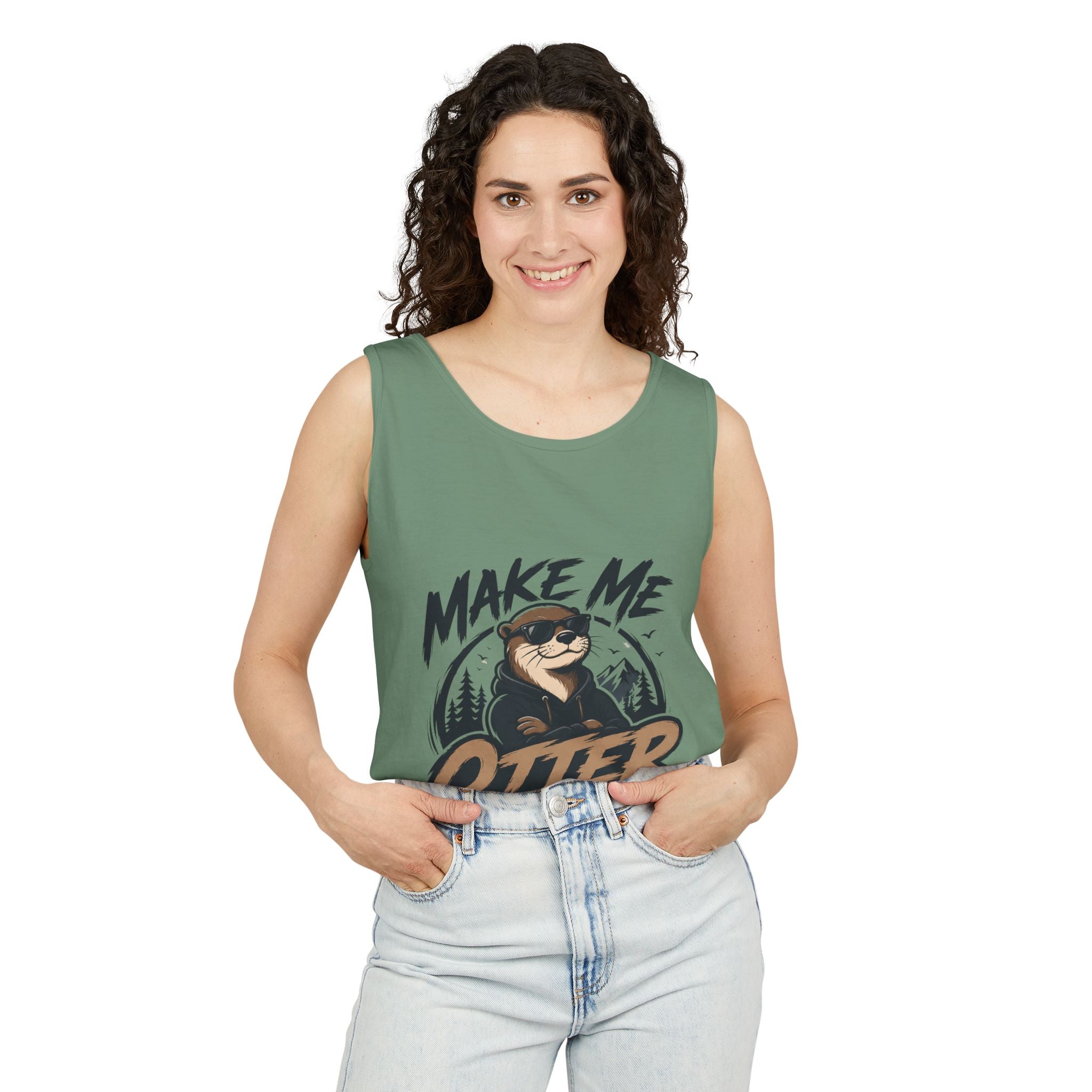Make Me Otter Tank Top – Funny Otter Graphic Beach Summer Tee