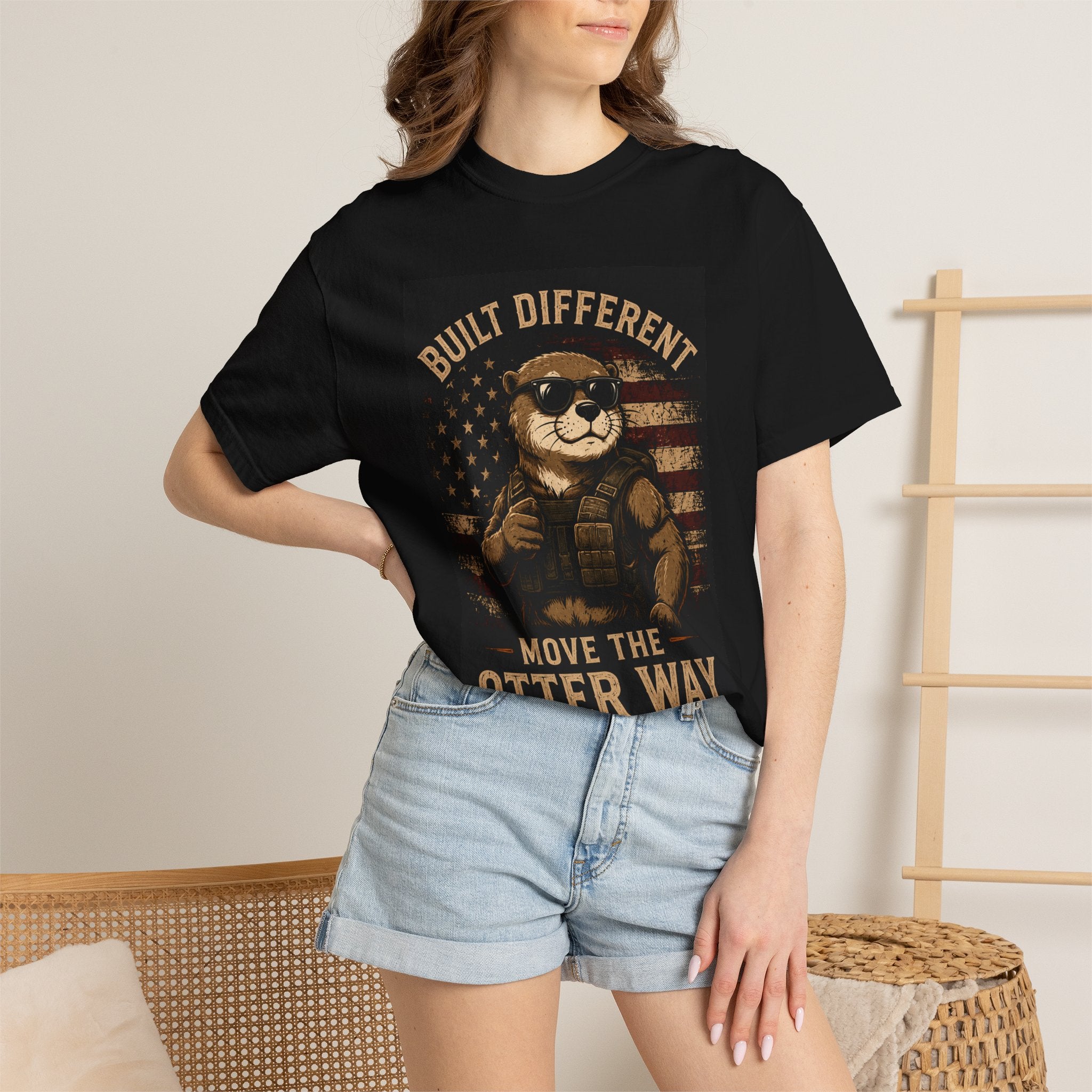 Built Different "Move the Otter Way" Tee — Vintage Otter Graphic T-Shirt